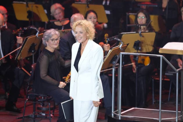 German Unity Day Ceremony in Bremen Actress Katja Riemann will host the event at the German Unity Day ceremony at the Glocke, Bremen, October 3, 2026, Bremen, Germany