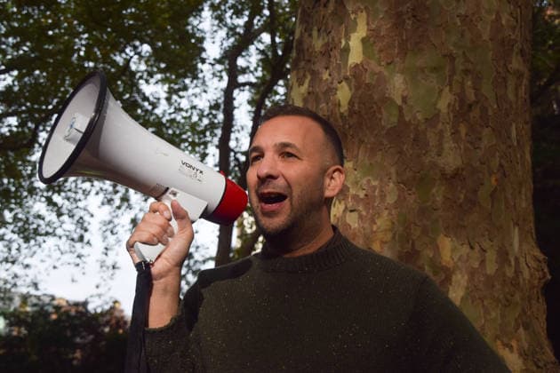 October 3, 2026, London, England, United Kingdom: Green Party leader ZACK POLANSKI gives a speech in St Pancras Gardens as he continues his campaign ahead of the upcoming Holborn and St Pancras by-election. London United Kingdom - ZUMAv130 20261003_zip_v130_010 Copyright: xVukxValcicx