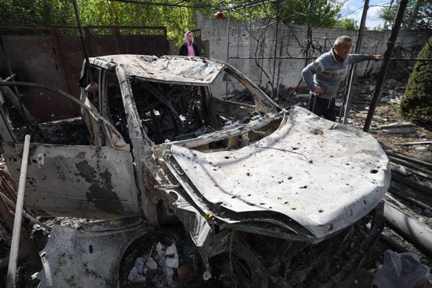 RUSSIA, DONETSK - OCTOBER 3, 2026: A house suffers damage from a drone strike on Donetsk s Kiyevsky District Donetsk Russia  - ZUMAt113 20261003_zaa_t113_035 Copyright: xDmitryxYagodkinx