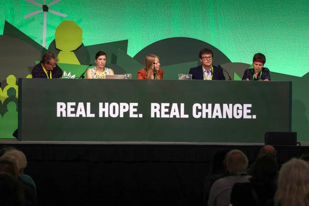 . 03 10 2026. Brighton, United Kingdom. Green Party Conference Day 2. The Green Party on day two of their Conference from the Brighton Centre, Brighton.  xMartynxWheatleyx xi-Imagesx IIM-27041-0007