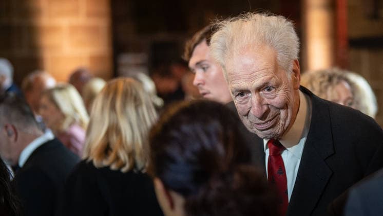 Ecumenical service at St. Petri Cathedral; Henning Scherf, former senator and mayor of Bremen; Official central celebrations for German Unity Day 2026 in Bremen, Bremen, Germany; downtown