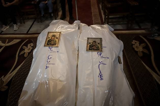RECORD DATE NOT STATED Funeral Held for Christian Mother and Daughter Killed in Gaza City Strike (INT) Funeral Held for Christian Mother and Daughter Killed in Gaza City Strike on October 3, 2026, Gaza, Palestine: Mourners attend the funeral of Christian mother Maysa Abu Dawood and her daughter Mary at Saint Porphyrius Church in Gaza City on Saturday, after they were killed early in the morning when an Israeli airstrike hit their residential apartment in the city. Mukhtars, community reconciliation figures, and members of the Palestinian Civil Defense attend the funeral. Credit: Mohammed M. Skaik TheNews2(Foto: Mohammed Skaik Thenews2 imago images) Funeral Held for Christian Mother and Daughter Killed in Gaza City Strike Copyright: xMohammedxSkaikx