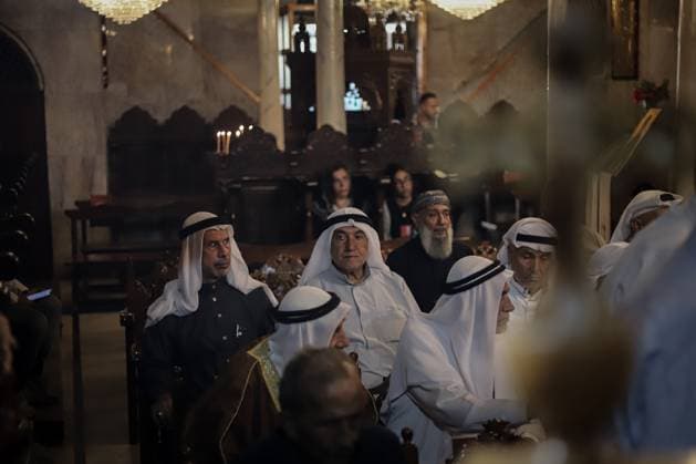 RECORD DATE NOT STATED Funeral Held for Christian Mother and Daughter Killed in Gaza City Strike (INT) Funeral Held for Christian Mother and Daughter Killed in Gaza City Strike on October 3, 2026, Gaza, Palestine: Mourners attend the funeral of Christian mother Maysa Abu Dawood and her daughter Mary at Saint Porphyrius Church in Gaza City on Saturday, after they were killed early in the morning when an Israeli airstrike hit their residential apartment in the city. Mukhtars, community reconciliation figures, and members of the Palestinian Civil Defense attend the funeral. Credit: Mohammed M. Skaik TheNews2(Foto: Mohammed Skaik Thenews2 imago images) Funeral Held for Christian Mother and Daughter Killed in Gaza City Strike Copyright: xMohammedxSkaikx
