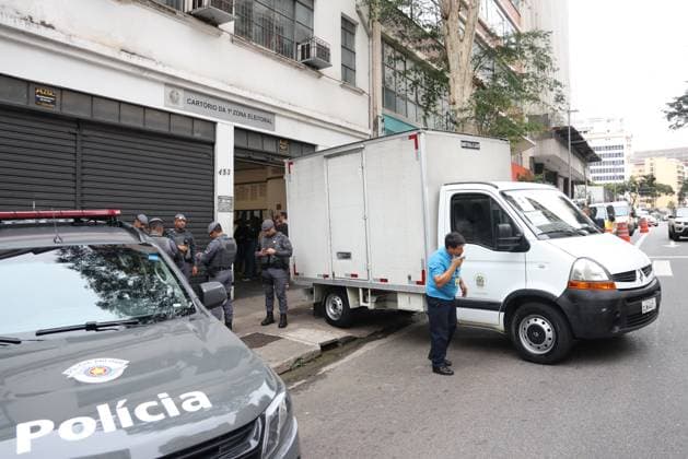RECORD DATE NOT STATED Ballot boxes leave the electoral office in Bela Vista, Sao Paulo. Sao Paulo (SP), 03 10 2026 2026 elections Electronic ballot boxes leave the 1st electoral office, in Bela Vista, Sao Paulo, to be transported to the polling places for the 1st round of the 2026 elections, scheduled for this Sunday (4).(Foto: Leco Viana Thenews2 imago images) Ballot boxes leave the electoral office in Bela Vista, Sao Paulo. Copyright: xLecoxVianax