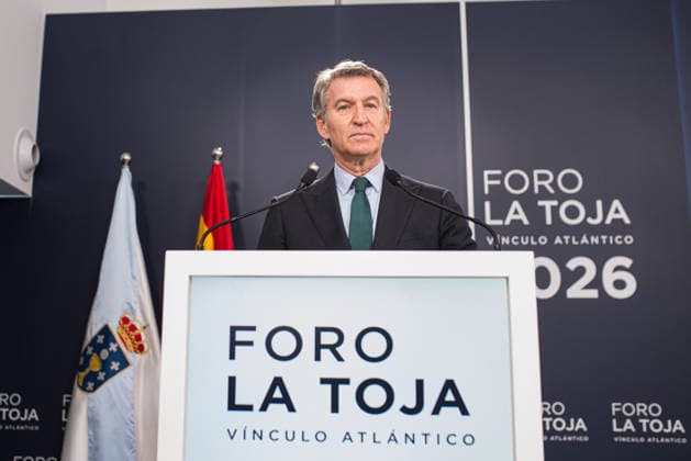 Third Day of the La Toja Vínculo Atlántico Forum Alberto Núnez Feijóo, president of the Popular Party, during the La Toja Vínculo Atlántico Forum on October 3, 2026, in O Grove, Pontevedra, Galicia, Spain. The La Toja Vínculo Atlántico Forum is a renowned annual forum for debate and reflection focused on the defense of liberal democracy, the Atlantic partnership, and international cooperation. Founded in 2019 on the initiative of Josep Piqué, Amancio López Seijas, and the Hotusa Group, it brings together prominent political and business leaders, academics, and representatives of civil society on the island of La Toja October 3, 2026 Elena Ferná O Grove, Pontevedra, Galicia O Grove, Pontevedra, Galicia, Spain Copyright: xElenaxFernandezx 7817697