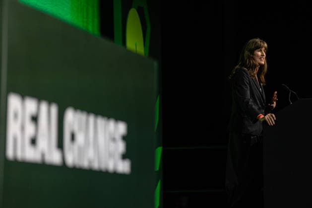 Green Party Conference Deputy Leader s Speeches, Brighton, UK 3 October 2026 Green Party Co-Deputy Leader Rachel Millward delivers a speech at the Green Party Conference in Brighton, UK, on 3 October 2026., Credit:Pete Speller Avalon Copyright: xPetexSpellerx xAvalonx 1140263439