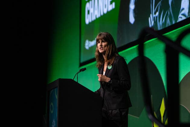 Green Party Conference Deputy Leader s Speeches, Brighton, UK 3 October 2026 Green Party Co-Deputy Leader Rachel Millward delivers a speech at the Green Party Conference in Brighton, UK, on 3 October 2026., Credit:Pete Speller Avalon Copyright: xPetexSpellerx xAvalonx 1140263452