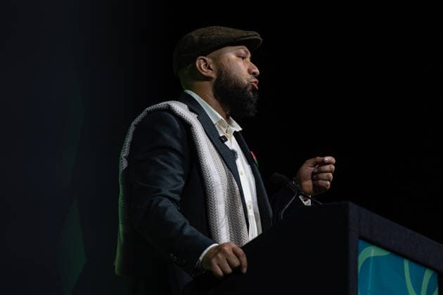 Green Party Conference Deputy Leader s Speeches, Brighton, UK 3 October 2026 Green Party Co-Deputy Leader Mothin Ali delivers a speech at the Green Party Conference in Brighton, UK, on 3 October 2026., Credit:Pete Speller Avalon Copyright: xPetexSpellerx xAvalonx 1140263475