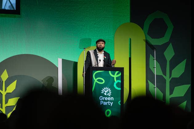 Green Party Conference Deputy Leader s Speeches, Brighton, UK 3 October 2026 Green Party Co-Deputy Leader Mothin Ali delivers a speech at the Green Party Conference in Brighton, UK, on 3 October 2026., Credit:Pete Speller Avalon Copyright: xPetexSpellerx xAvalonx 1140263478
