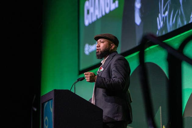 Green Party Conference Deputy Leader s Speeches, Brighton, UK 3 October 2026 Green Party Co-Deputy Leader Mothin Ali delivers a speech at the Green Party Conference in Brighton, UK, on 3 October 2026., Credit:Pete Speller Avalon Copyright: xPetexSpellerx xAvalonx 1140263490