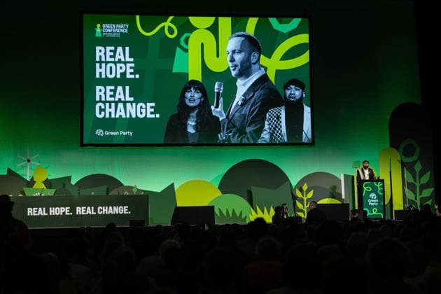 Green Party Conference Deputy Leader s Speeches, Brighton, UK 3 October 2026 Green Party Co-Deputy Leader Mothin Ali delivers a speech at the Green Party Conference in Brighton, UK, on 3 October 2026., Credit:Pete Speller Avalon Copyright: xPetexSpellerx xAvalonx 1140263493