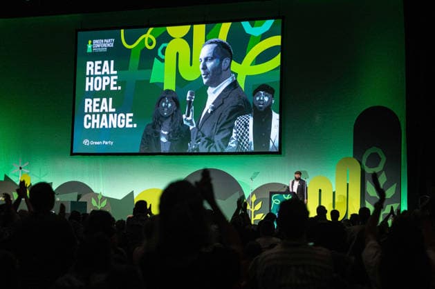 Green Party Conference Deputy Leader s Speeches, Brighton, UK 3 October 2026 Green Party Co-Deputy Leader Mothin Ali delivers a speech at the Green Party Conference in Brighton, UK, on 3 October 2026., Credit:Pete Speller Avalon Copyright: xPetexSpellerx xAvalonx 1140263502