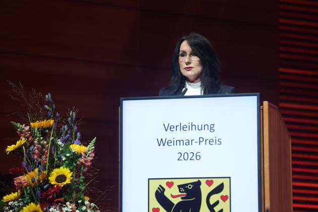 Weimar Prize Awarded to Ute Freudenberg Weimar, October 3, 2026 Weimar Prize Awarded to Ute Freudenberg in Thuringia, Germany Copyright: xMatthiasxGränzdörferx