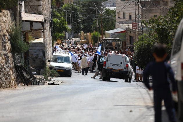 Israeli Soldiers Restrict Palestinian Movement During Settler Tour in Hebron Israeli soldiers restrict the movement of Palestinians and take security measures during a tour by Israeli settlers in the Old City of Hebron, in the West Bank, on October 3, 2026, during the Jewish holiday of Sukkot. Photo by Mamoun Wazwaz apaimages Hebron West Bank Palestinian Territory 031026_Hebron_MW_00(13) Copyright: xapaimagesxMamounxWazwazx xapaimagesx