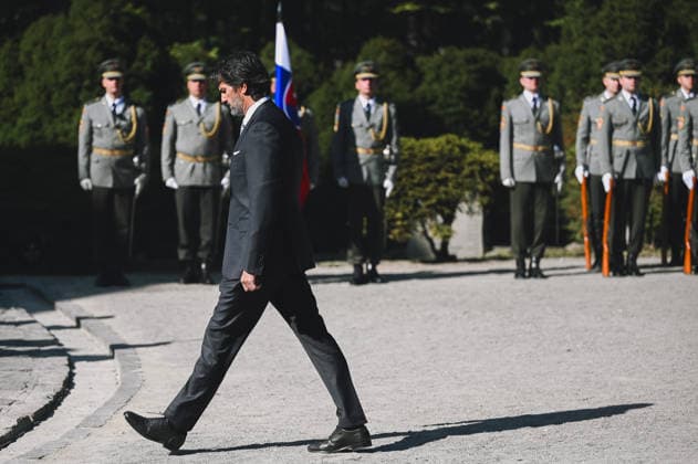 82nd anniversary of the Carpathina-Dukla Operation SVIDNIK, SLOVAKIA – OCTOBER 3: Robert Kalinak, Minister of Defence of Slovakia attends a wreath laying ceremony as Slovak officials, military personnel and members of the public gather to commemorate the 82nd anniversary of the Carpathian-Dukla Operation, one of the bloodiest military operations fought on Slovak territory during World War II. The commemorations take place at the Military Historical Museum in Svidnik and at the Dukla battlefield memorial complex, honouring the soldiers who fought and died during the operation, which marked the beginning of the direct liberation of Czechoslovakia. Robert Nemeti Anadolu Svidnik Slovakia. Editorial use only. Please get in touch for any other Copyright: x2026xAnadoluxRobertxNemetix