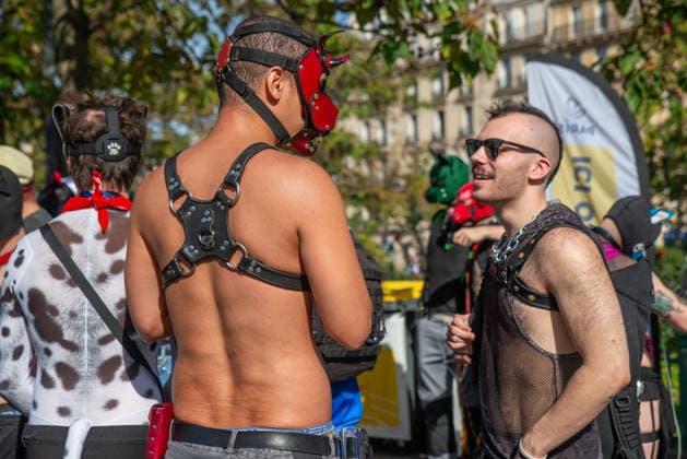 Thousands March During Pride Parade - Paris Thousands of people march from Place d Italie to Bastille during the Pride Parade to defend the rights of LGBTQ+ individuals in Paris, France on October 3, 2026. Photo by Denis Prezat ABACAPRESS.COM Paris France  Copyright: xPrezatxDenis ABACAx