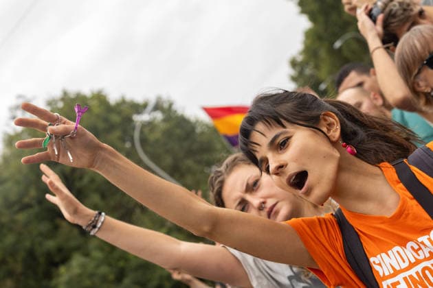 October 3, 2026, Madrid, Madrid, SPAIN: Almost half a million people demonstrated in Madrid this Saturday to demand intervention in the housing market. The protest took place a day after the Congress of Deputiesâ€with votes from the political rightâ€rejected two decrees aimed at increasing control over the real estate market. Madrid SPAIN - ZUMAl221 20261003_zip_l221_017 Copyright: xIgnacioxLopezxIsasmendix