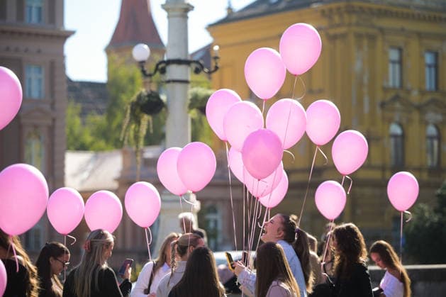 27th Pink Ribbon Day The Europa Donna Croatia association organized the 27th Pink Ribbon Day, dedicated to raising awareness about breast cancer, in Zagreb, Croatia, on October 03, 2026.  LucijaxOcko PIXSELL