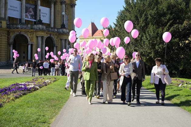 27th Pink Ribbon Day The Europa Donna Croatia association organized the 27th Pink Ribbon Day, dedicated to raising awareness about breast cancer, in Zagreb, Croatia, on October 03, 2026.  LucijaxOcko PIXSELL