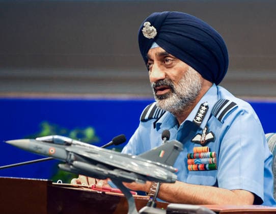 Air Chief Marshal A.P. Singh addresses a press conference New Delhi, Oct 03 (ANI): Air Chief Marshal A.P. Singh addresses a press conference at the Air Force auditorium, Subroto Park, in New Delhi on Saturday. NEW DELHI Delhi India Copyright: xANIx ANI_20261003103