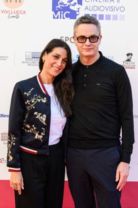 October 3, 2026, Lucca, Lucca, Italy: Nicolas Winding Refn on the red carpet at the Lucca Film Festival with actress Donatella Finocchiaro to receive the Golden Panther Award and preview the film Her Private Hell , Lucca, 03 10 2026 Lucca Italy - ZUMAa289 20261003_zia_a289_220 Copyright: xStefanoxDallexLuchex xAgfx