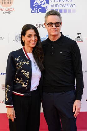 October 3, 2026, Lucca, Lucca, Italy: Nicolas Winding Refn on the red carpet at the Lucca Film Festival with actress Donatella Finocchiaro to receive the Golden Panther Award and preview the film Her Private Hell , Lucca, 03 10 2026 Lucca Italy - ZUMAa289 20261003_zia_a289_221 Copyright: xStefanoxDallexLuchex xAgfx