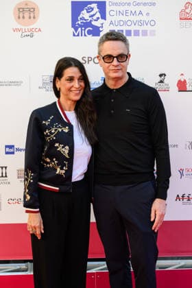 October 3, 2026, Lucca, Lucca, Italy: Nicolas Winding Refn on the red carpet at the Lucca Film Festival with actress Donatella Finocchiaro to receive the Golden Panther Award and preview the film Her Private Hell , Lucca, 03 10 2026 Lucca Italy - ZUMAa289 20261003_zia_a289_222 Copyright: xStefanoxDallexLuchex xAgfx