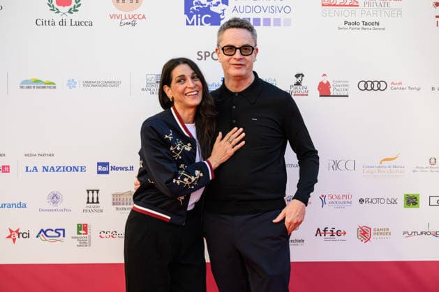 October 3, 2026, Lucca, Lucca, Italy: Nicolas Winding Refn on the red carpet at the Lucca Film Festival with actress Donatella Finocchiaro to receive the Golden Panther Award and preview the film Her Private Hell , Lucca, 03 10 2026 Lucca Italy - ZUMAa289 20261003_zia_a289_228 Copyright: xStefanoxDallexLuchex xAgfx