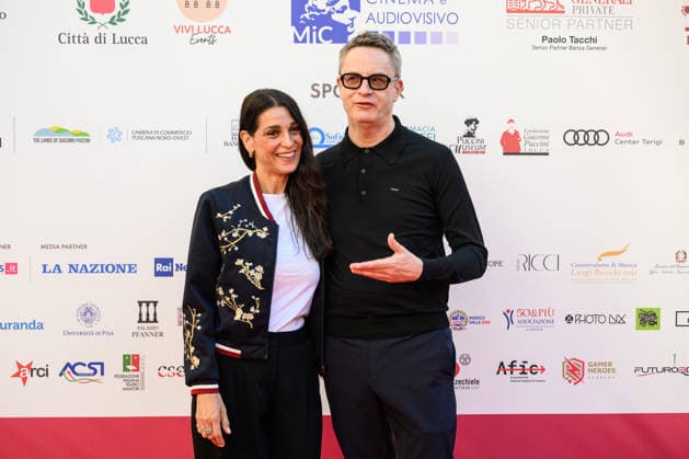 October 3, 2026, Lucca, Lucca, Italy: Nicolas Winding Refn on the red carpet at the Lucca Film Festival with actress Donatella Finocchiaro to receive the Golden Panther Award and preview the film Her Private Hell , Lucca, 03 10 2026 Lucca Italy - ZUMAa289 20261003_zia_a289_231 Copyright: xStefanoxDallexLuchex xAgfx