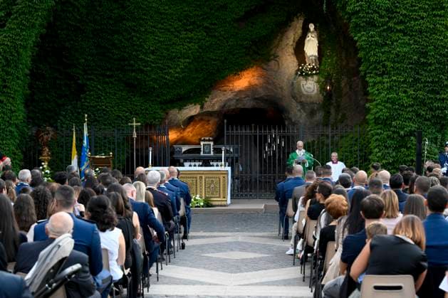 ITALY - MASS FOR THE GENDARMERIE - VATICAN-2026 10 3 Italy, Rome, Vatican, 2026 10 3 Pope Leo XIV Pope Leo XIV celebrating Holy Mass for the Gendarmerie Corps in the Vatican Gardens, Vatican The Vatican . EDITORIAL USE ONLY - NO BOOKS Copyright: xVATICANxMEDIA xCatholicxPressxPhotox