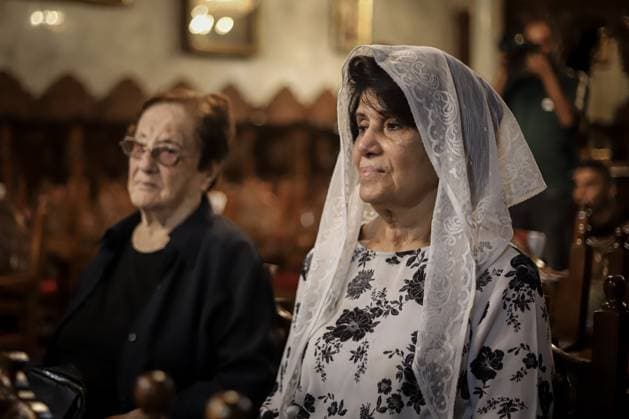 Funeral Held for Christian Mother and Daughter Killed in Gaza City Strike GAZA, PALESTINE OCTOBER 3, 2026: Mourners attended the funeral of Christian mother Maysa Abu Dawood and her daughter Mary at Saint Porphyrius Church in Gaza City on Saturday, after they were killed early in the morning when an Israeli airstrike hit their residential apartment in the city. Mukhtars, community reconciliation figures and members of the Palestinian Civil Defense attended the funeral. The funeral was held at Saint Porphyrius Church, where mourners gathered to pay their respects to the mother and daughter. Gaza Palestine, State of Copyright: x xMohammedxMxSkaikx xJNAxPressx