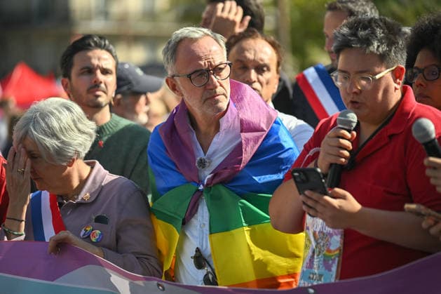 The Mayor of Paris, Emmanuel GrÃ goire, leading the procession at the 2026 Pride Parade in Paris on 3 October 2026 - 03 10 2026 - France Ile-de-France (region) Paris -  JulienxMattiax xLexPictorium LePictorium_0341773
