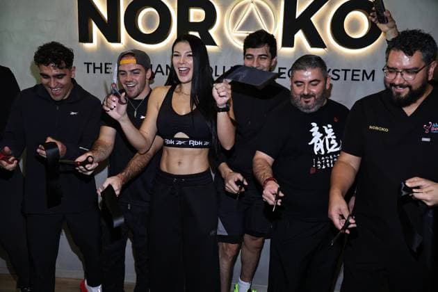 October 3, 2026, Ciudad De Mexico, Ciudad De Mexico, Mexico: TO - 45334 - Mexico City - 03 10 2026 - Rodrigo Romeh, Ana Parra, and partners during the inauguration of the NOROKO gym at Punto Polanco in Mexico City..Closos photo Ciudad De Mexico Mexico - ZUMAcs4_ 20261003_faa_cs4_001 Copyright: xAlfonsoxManzanox