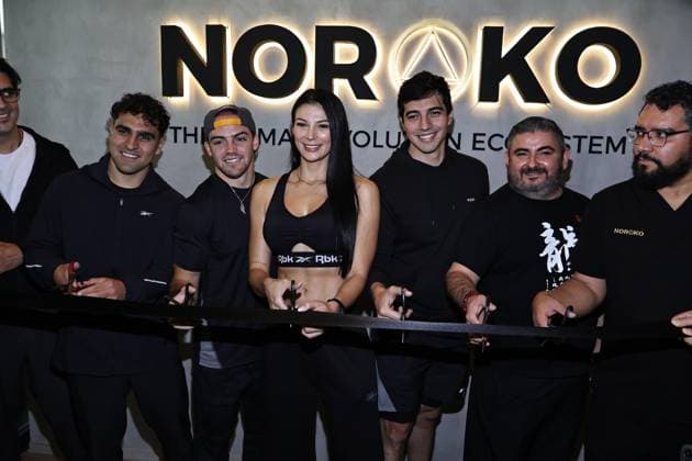 October 3, 2026, Ciudad De Mexico, Ciudad De Mexico, Mexico: TO - 45334 - Mexico City - 03 10 2026 - Rodrigo Romeh, Ana Parra, and partners during the inauguration of the NOROKO gym at Punto Polanco in Mexico City..Closos photo Ciudad De Mexico Mexico - ZUMAcs4_ 20261003_faa_cs4_010 Copyright: xAlfonsoxManzanox