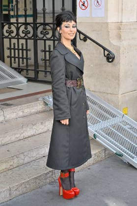 PFW Vivienne Westwood Outside Arrivals Marta Pozzan arriving at the Vivienne Westwood show during Paris Fashion Week, in Paris, France on 3 October 2026. Photo by Julien Reynaud APS-Medias ABACAPRESS.COM Paris France  Copyright: xReynaudxJulien APS-Medias ABACAx