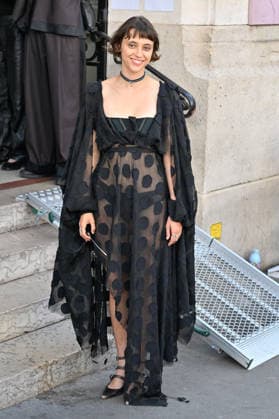 PFW Vivienne Westwood Outside Arrivals Pomme arriving at the Vivienne Westwood show during Paris Fashion Week, in Paris, France on 3 October 2026. Photo by Julien Reynaud APS-Medias ABACAPRESS.COM Paris France  Copyright: xReynaudxJulien APS-Medias ABACAx