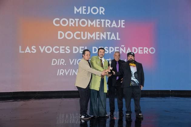October 4, 2026: TO-45341 & x2013; Mexico City. October 3, 2026. The movie Las voces del penadero of Irving Serrano and Victor Rejon wins an Ariel Award at the 68th Ariel Awards ceremony presented by the Mexican Academy of Cinematographic Arts and Sciences (AMACC), held at Churubusco Studios in Mexico City. Clasos.com.mx - ZUMAcs4_ 20261004_faa_cs4_005 Copyright: xMikaxRoblesx