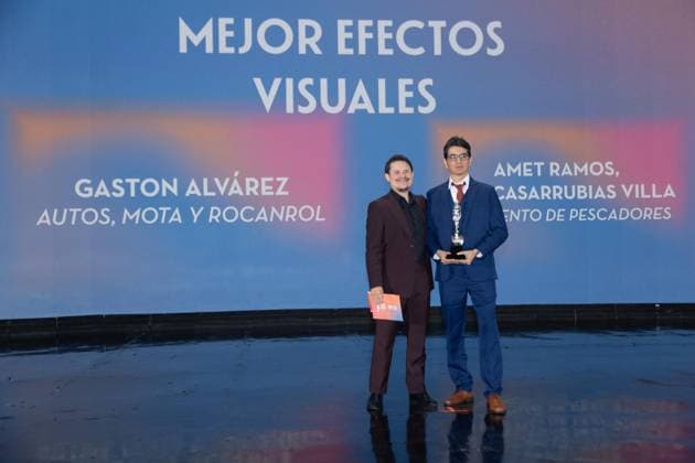 October 4, 2026: TO-45341 & x2013; Mexico City. October 3, 2026. Amet Ramos and Esau Cascarrabias wins an Ariel Award at the 68th Ariel Awards ceremony presented by the Mexican Academy of Cinematographic Arts and Sciences (AMACC), held at Churubusco Studios in Mexico City. Clasos.com.mx - ZUMAcs4_ 20261004_faa_cs4_014 Copyright: xMikaxRoblesx
