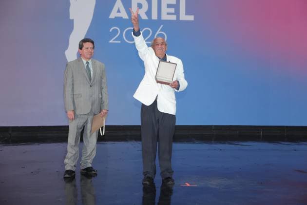 October 4, 2026: TO-45341 & x2013; Mexico City. October 3, 2026. Oscar Menendez wins Salvador Toscano Medal at the 68th Ariel Awards ceremony presented by the Mexican Academy of Cinematographic Arts and Sciences (AMACC), held at Churubusco Studios in Mexico City. Clasos.com.mx - ZUMAcs4_ 20261004_faa_cs4_050 Copyright: xMikaxRoblesx