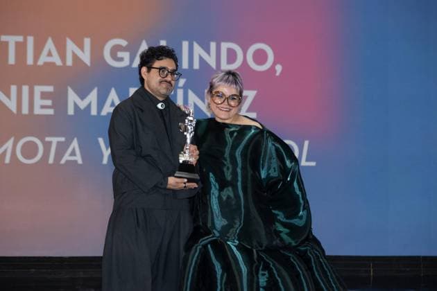 October 4, 2026: TO-45341 & x2013; Mexico City. October 3, 2026. Christian Galindo and Connie Martinez wins an Ariel Award at the 68th Ariel Awards ceremony presented by the Mexican Academy of Cinematographic Arts and Sciences (AMACC), held at Churubusco Studios in Mexico City. Clasos.com.mx - ZUMAcs4_ 20261004_faa_cs4_052 Copyright: xMikaxRoblesx
