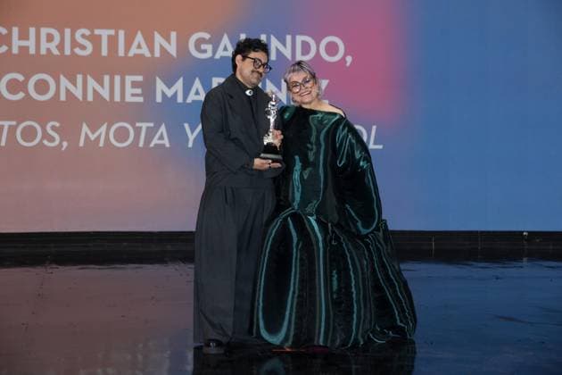 October 4, 2026: TO-45341 & x2013; Mexico City. October 3, 2026. Christian Galindo and Connie Martinez wins an Ariel Award at the 68th Ariel Awards ceremony presented by the Mexican Academy of Cinematographic Arts and Sciences (AMACC), held at Churubusco Studios in Mexico City. Clasos.com.mx  - ZUMAcs4_ 20261004_faa_cs4_066 Copyright: xMikaxRoblesx
