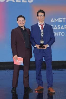October 4, 2026: TO-45341 & x2013; Mexico City. October 3, 2026. Amet Ramos and Esau Cascarrabias wins an Ariel Award at the 68th Ariel Awards ceremony presented by the Mexican Academy of Cinematographic Arts and Sciences (AMACC), held at Churubusco Studios in Mexico City. Clasos.com.mx - ZUMAcs4_ 20261004_faa_cs4_062 Copyright: xMikaxRoblesx
