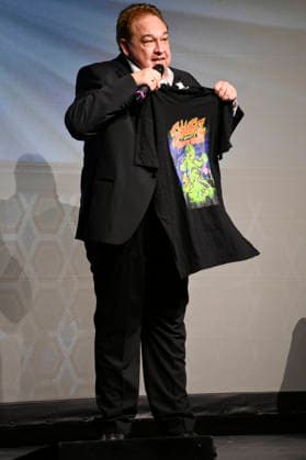 Oliver Kalkofe at the world premiere of the first episode of the new season of SchleFaZ on the big screen: Ghost Hunter John Sinclair: The Demon Wedding at the Ernst Reuter Hall in Berlin, October 3, 2026 Foto:xN.xKubelkax xFuturexImagex schlefaz_6011