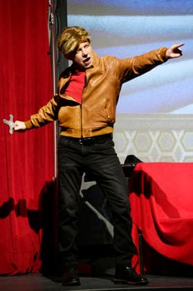 Dietmar Wunder at the world premiere of the first episode of the new SchleFaZ season on the big screen: *Ghost Hunter John Sinclair: The Demon Wedding* at the Ernst Reuter Hall in Berlin, October 3, 2026 Foto:xN.xKubelkax xFuturexImagex schlefaz_6016