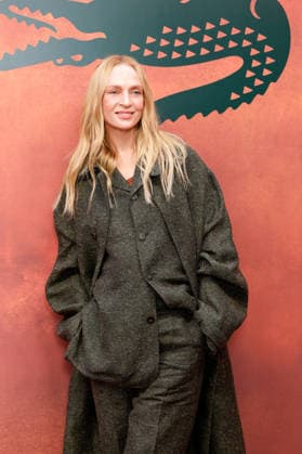 Uma Thurman at the photocall for the Lacoste Women’s Ready-to-Wear Spring Summer 2027 show during Paris Fashion Week (PFW) at Roland Garros in Paris, France, on October 4, 2026. Olivier Borde, bestimage. Photocall at the Lacoste Women’s Ready-to-Wear Spring Summer 2027 show as part of Paris Fashion Week on October 4, 2026, in Paris, France. Paris, France  Copyright: xOLIVIERxBORDEx xBESTIMAGExOLIVIERxBORDEx xBESTIMAGEx