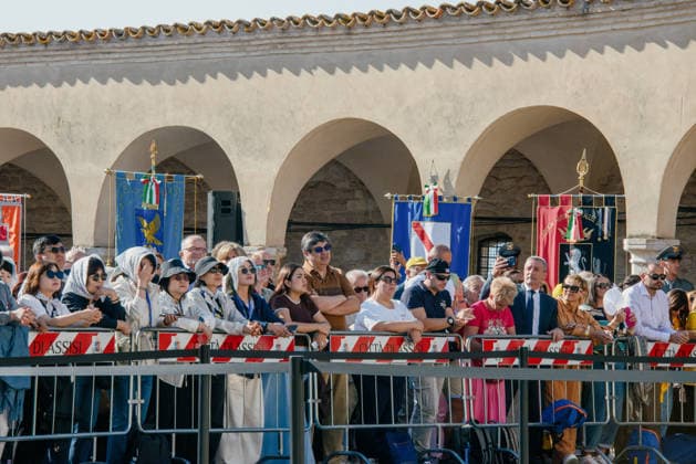 IPA89293553 - ASSISI October 4, 2026 Basilica of St. Francis celebration of the feast day of St. Francis, patron saint of Italy, with the participation of President of the Republic Sergio Mattarella. The anticipation.  Copyright: xemanuelaxbianconix xx IPA89293553