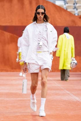 PFW Lacoste - Runway LZ A model walks the runway during the Lacoste Womenswear Spring Summer 2027 show as part of Paris Fashion Week on October 4, 2026 at Roland Garros in Paris, France. Photo by Laurent Zabulon ABACAPRESS.COM  Copyright: xZabulonxLaurent ABACAx