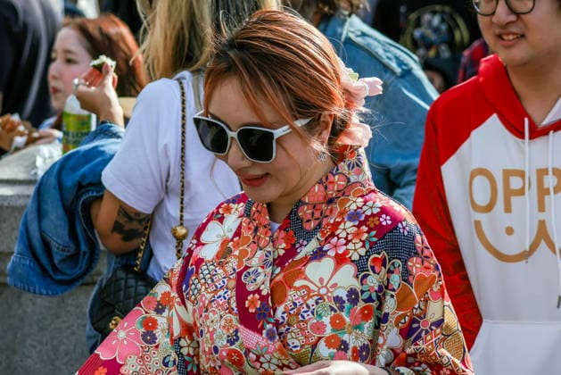. 04 10 2026. London, United Kingdom. Japan Matsuri Trafalgar Square 2026. Japan Matsuri, The UK s biggest annual festival of Japanese culture and food, returns to Trafalgar Square, London.  xMartynxWheatleyx xi-Imagesx IIM-27042-0034