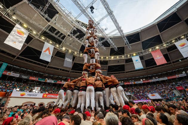 Final Day of the 30th Castells Competition in Tarragona Final Day of the 30th Castells Competition, at the CaixaBank Tàrraco Arena, on October 4, 2026, in Tarragona, Catalonia, Spain. The Castells Competition is a performance featuring human towers by the best colles (human tower groups) in Catalonia, held every two years, at the former bullring, the site where the first edition was held in 1932. OCTOBER 4, 2026 Tarragona Catalonia Tarragona Catalonia Spain Copyright: xLaiaxSolanellasx 7820382