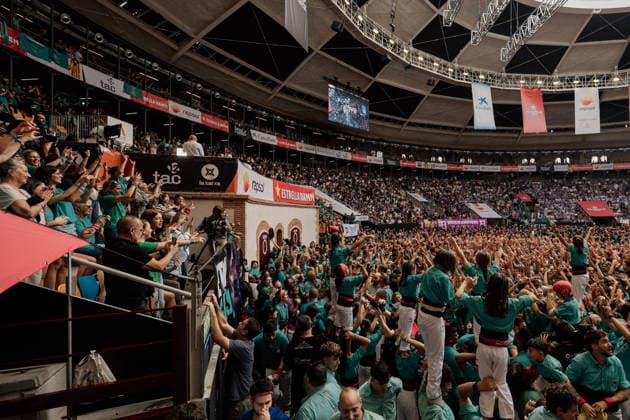 Final Day of the 30th Castells Competition in Tarragona Final Day of the 30th Castells Competition, at the CaixaBank Tàrraco Arena, on October 4, 2026, in Tarragona, Catalonia, Spain. The Castells Competition is a performance featuring castells—human towers—by the best colles (human tower groups) in Catalonia, held every two years, at the former bullring, the site where the first edition was held in 1932. OCTOBER 4, 2026 Tarragona Catalonia Tarragona Catalonia Spain  Copyright: xLaiaxSolanellasx 7820385